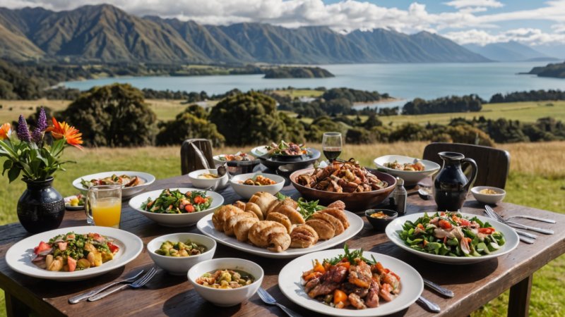 sustainable dining, New Zealand food culture, farm to table, local ingredients, culinary experiences