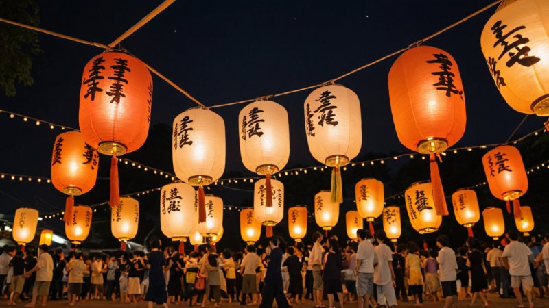 Festival of the Spirits, Obon, Japan, cultural significance, traditions, family gatherings, Bon Odori, ancestral worship, regional festivals