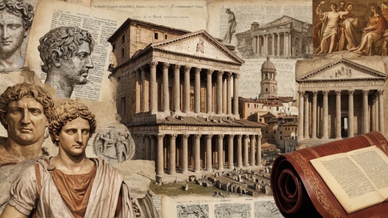 Ancient Rome, Western civilization, Roman law, architecture, governance, Latin language, philosophy, cultural influences